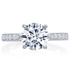 Mirabeau Round Diamond Pave Platinum Engagement Ring