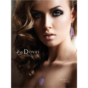 Doves Smoky Quartz Mother of Pearl Rose Gold Diamond Hoop Earrings