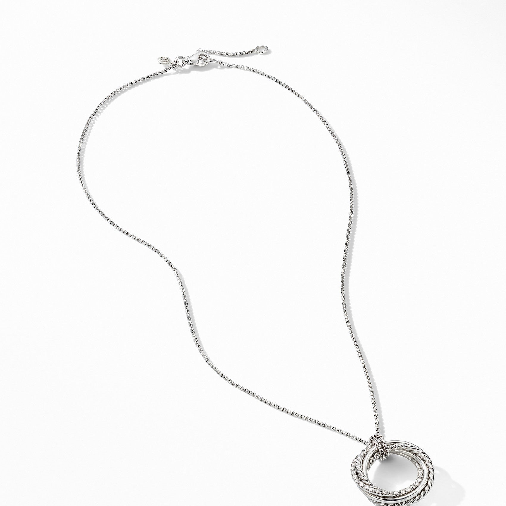 David Yurman Crossover Diamond Necklace 21MM – NAGI