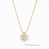 David Yurman Starburst 18k Yellow Gold Diamond Necklace