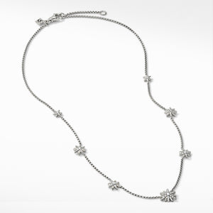 David Yurman Starburst Station Chain Diamond Necklace