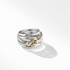 David Yurman Buckle Ring in Sterling Silver & 18K Gold