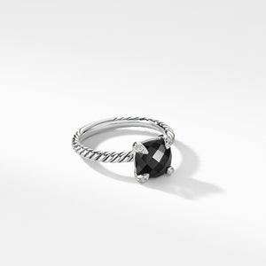 David Yurman Chatelaine 8MM Ring with Diamond Prongs