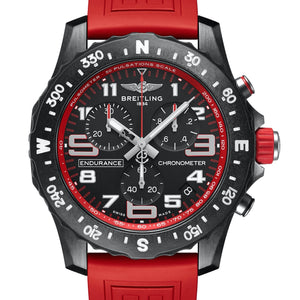 Pre-Order 44MM Breitling Endurance Pro Breitlight Watch Red Strap