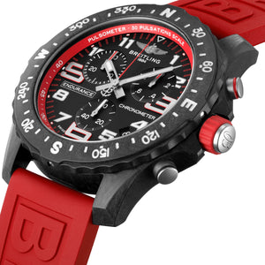 Pre-Order 44MM Breitling Endurance Pro Breitlight Watch Red Strap