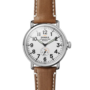 Shinola 41MM Runwell White Dial Quartz Watch S0110000109