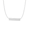 14K Gold Small Bar Necklace