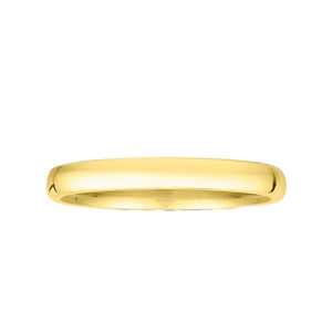 14k Gold 2MM High Dome Gents Wedding Band ZV1-2