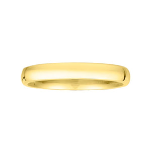 14k Gold 3MM High Dome Gents Wedding Band ZV1-3