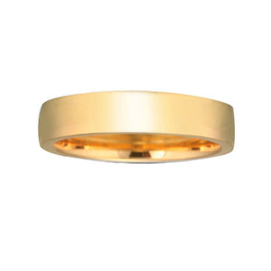14K Gold 5MM Men Low Dome Wedding Band ZV8-5